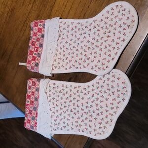 Vintage stocking set of 2